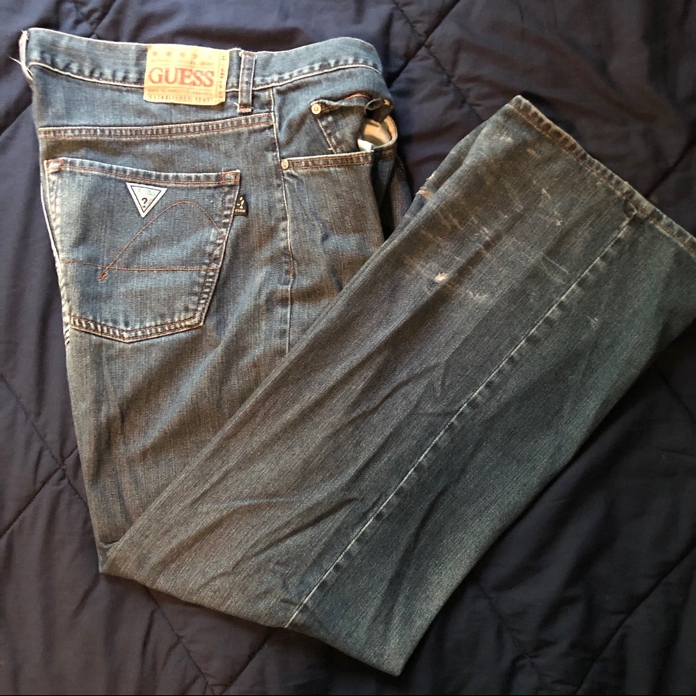 Distressed Guess Jeans